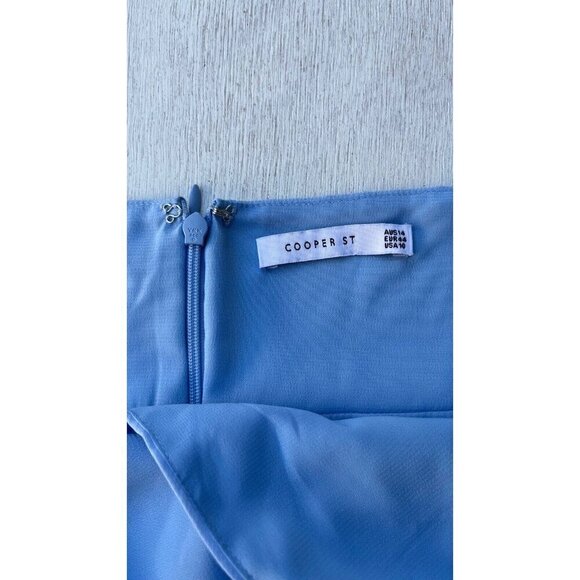 Women's Cooper St Lily Drape Sheath Dress Size 10 - Blue - Picture 7 of 16